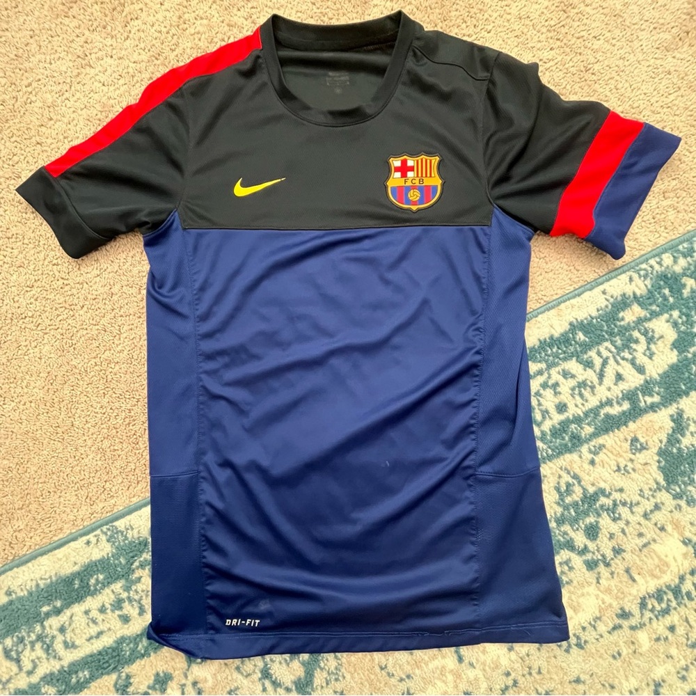 MENS NIKE FC BARCELONA 2012/2013 TRAINING SOCCER FOOTBALL JERSEY SIZE MEDIUM
